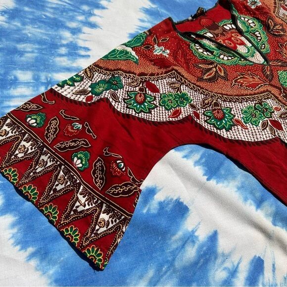 Vintage 70s Boho Hippy Floral Top Size small O/S - Picture 12 of 15